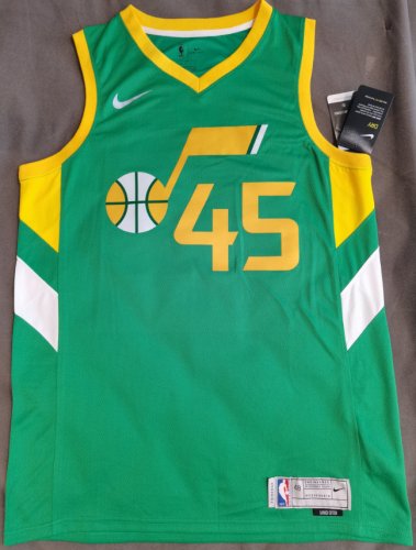 NBA 45 Mitchell Jazz 20-21 earned Maillot green